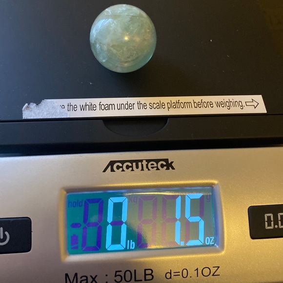 Rainbow Fluorite Sphere - One 32mm Crystal Ball - Picture 11 of 11
